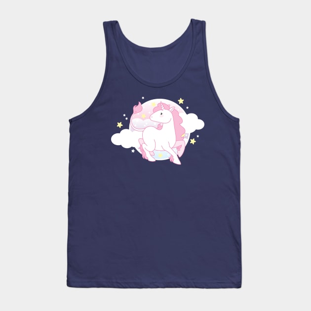 Pink Unicorn Tank Top by AmalteaOlenska